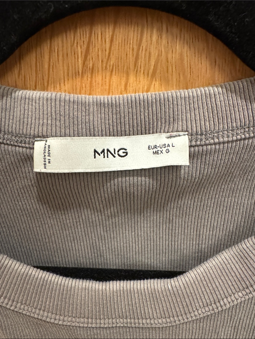 Mango Ribbed Tank Top - Gray - Picture 2 of 3